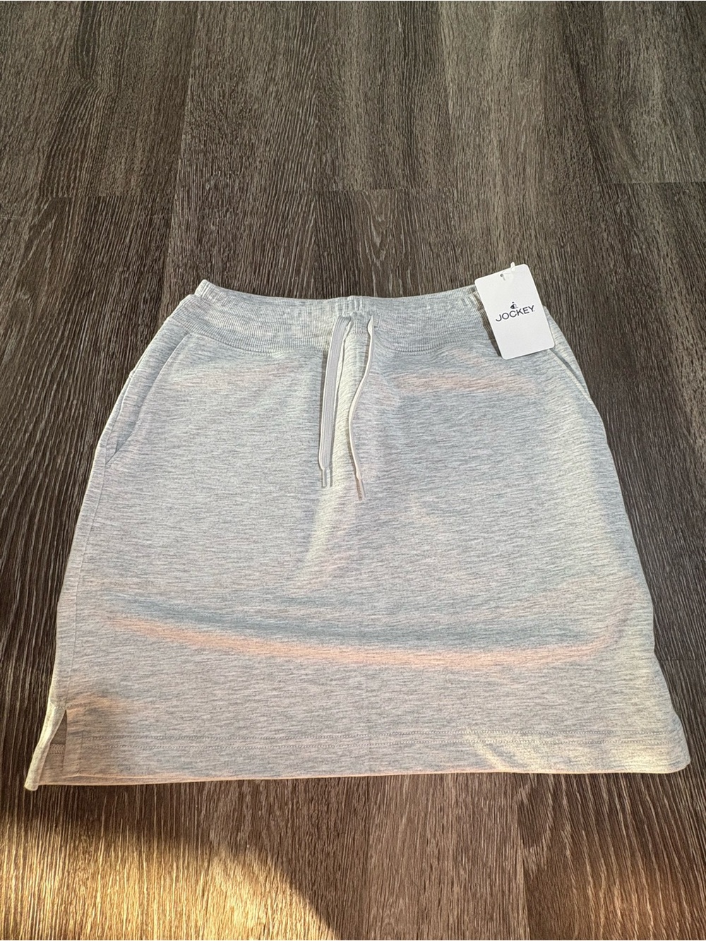 Jockey Heather Gray Drawstring Mini Skirt